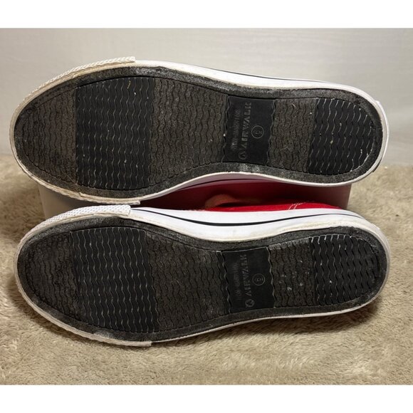 Airwalk Red Canvas Low Top Sneakers Womens Size 6 USA Casual Comfortable Shoes - Picture 11 of 14